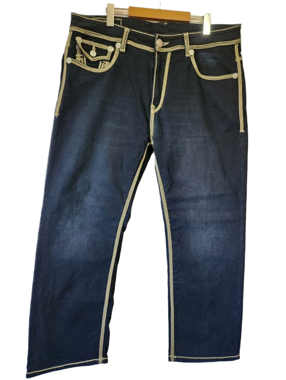 True Religion Ricky Super QT Straight Jeans Made in USA 38 NWOT - Picture 2 of 14